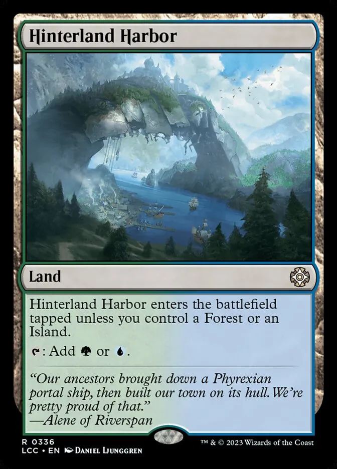 2023 The Lost Caverns of Ixalan Commander Hinterland Harbor #336 rare card image