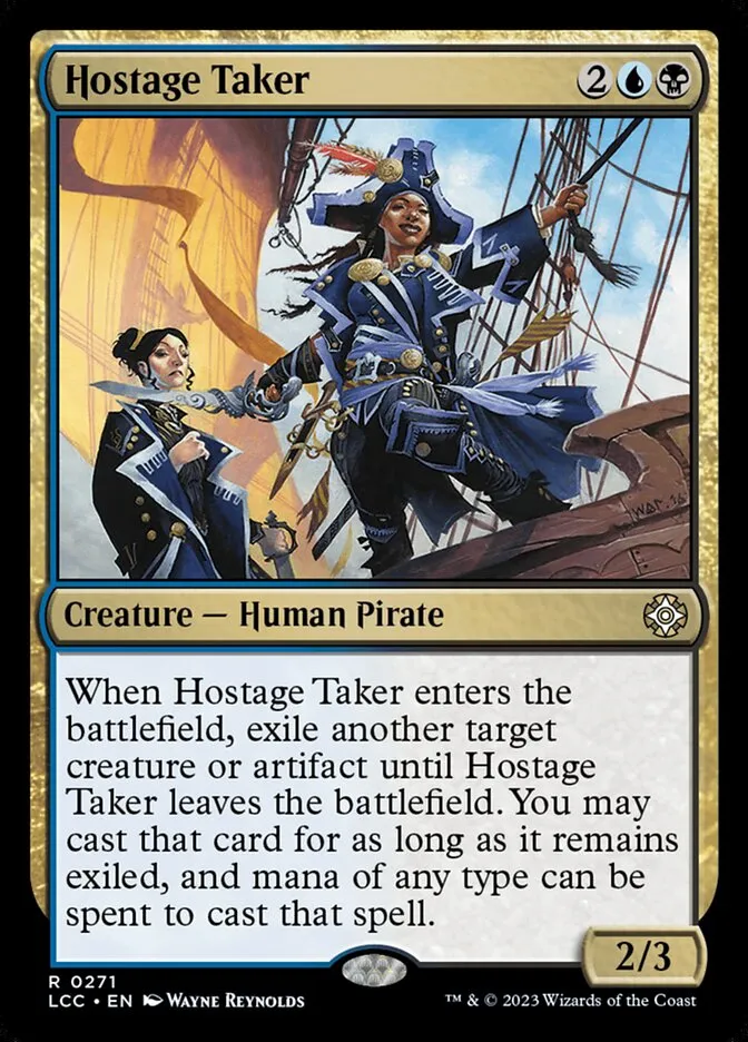 2023 The Lost Caverns of Ixalan Commander Hostage Taker #271 rare card image