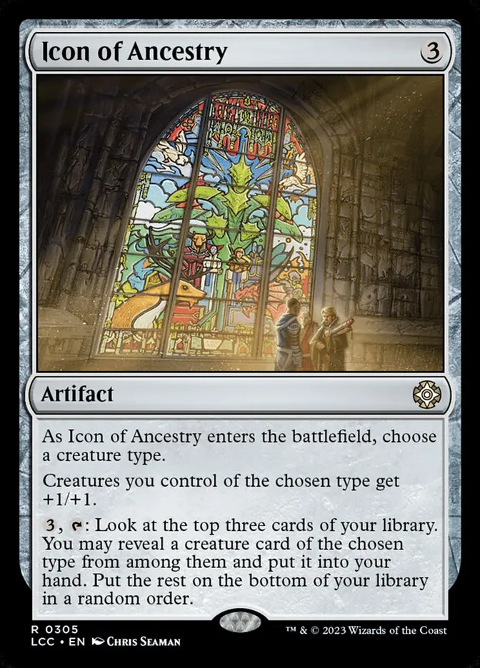 2023 The Lost Caverns of Ixalan Commander Icon of Ancestry #305 rare card image