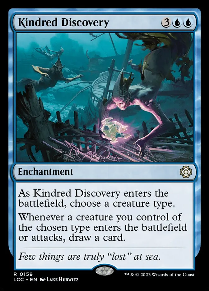 2023 The Lost Caverns of Ixalan Commander Kindred Discovery #159 rare card image