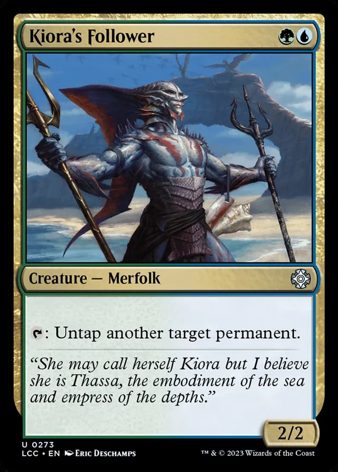 2023 The Lost Caverns of Ixalan Commander Kiora's Follower #273 uncommon card image