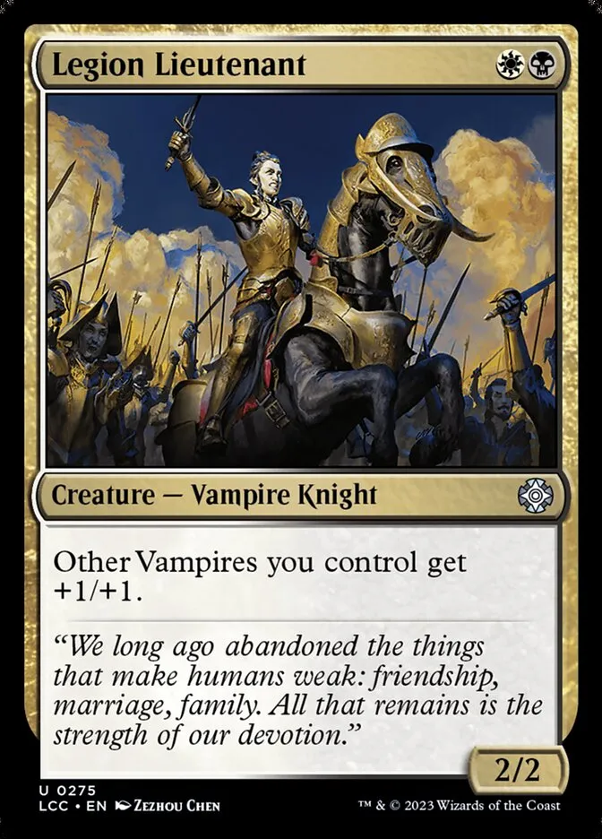 2023 The Lost Caverns of Ixalan Commander Legion Lieutenant #275 uncommon card image
