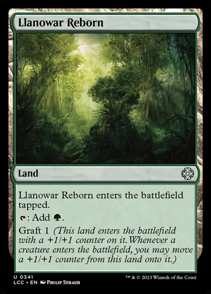 2023 The Lost Caverns of Ixalan Commander Llanowar Reborn #341 uncommon card image