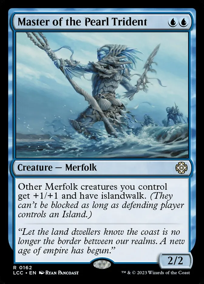 2023 The Lost Caverns of Ixalan Commander Master of the Pearl Trident #162 rare card image