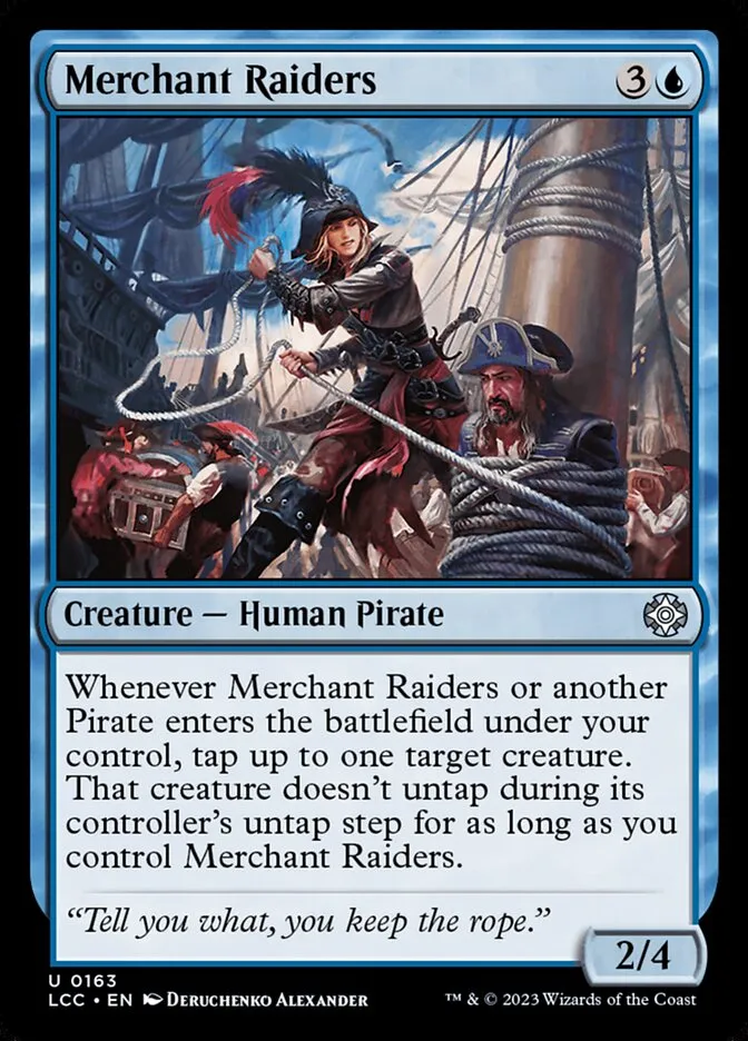 2023 The Lost Caverns of Ixalan Commander Merchant Raiders #163 uncommon card image
