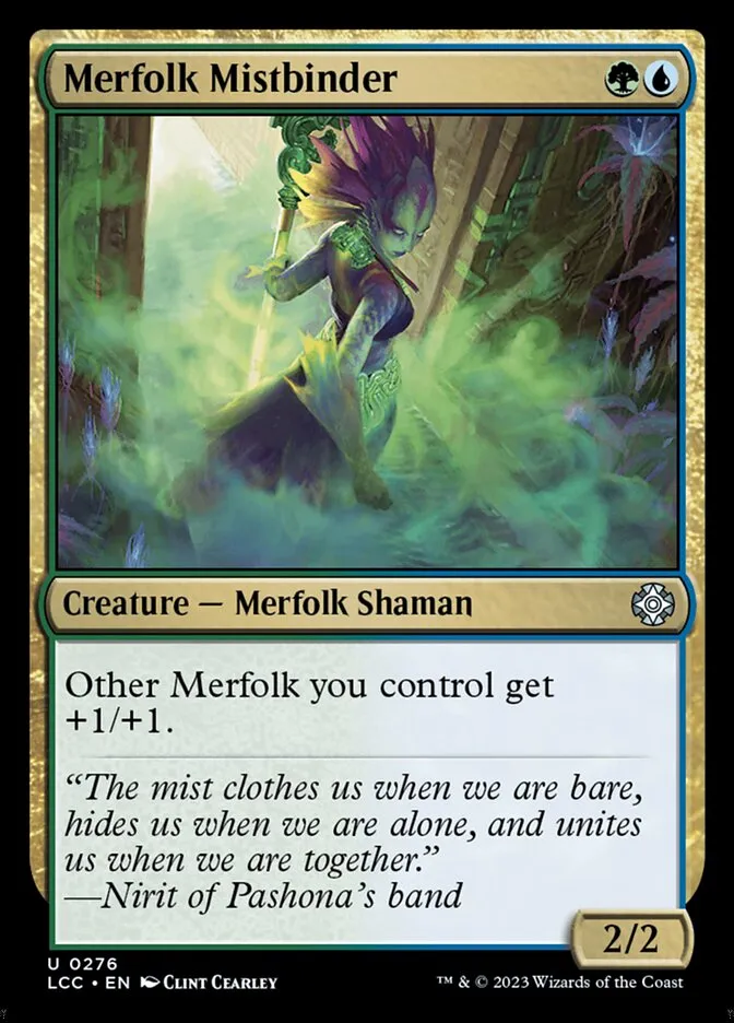 2023 The Lost Caverns of Ixalan Commander Merfolk Mistbinder #276 uncommon card image
