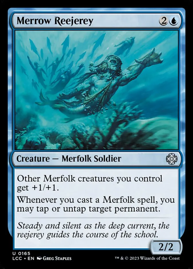 2023 The Lost Caverns of Ixalan Commander Merrow Reejerey #165 uncommon card image