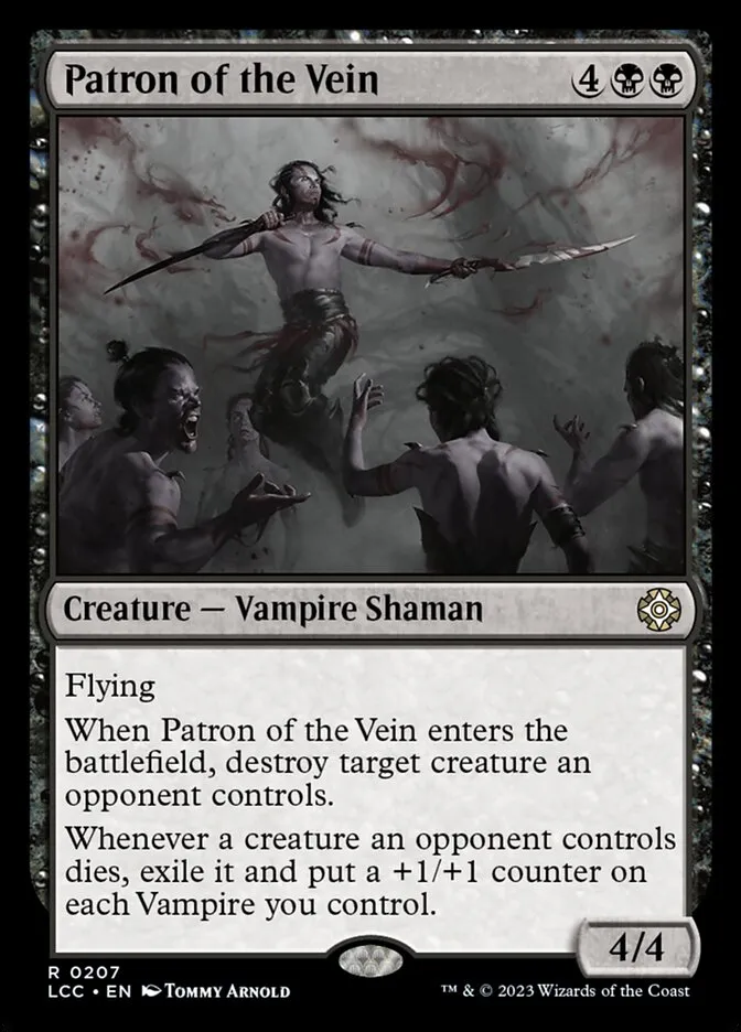 2023 The Lost Caverns of Ixalan Commander Patron of the Vein #207 rare card image