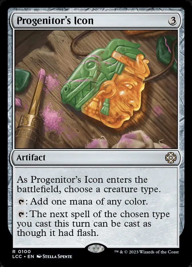 2023 The Lost Caverns of Ixalan Commander Progenitor's Icon rare #100 rare card image