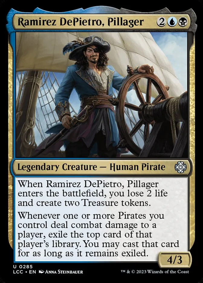 2023 The Lost Caverns of Ixalan Commander Ramirez DePietro, Pillager #285 uncommon card image