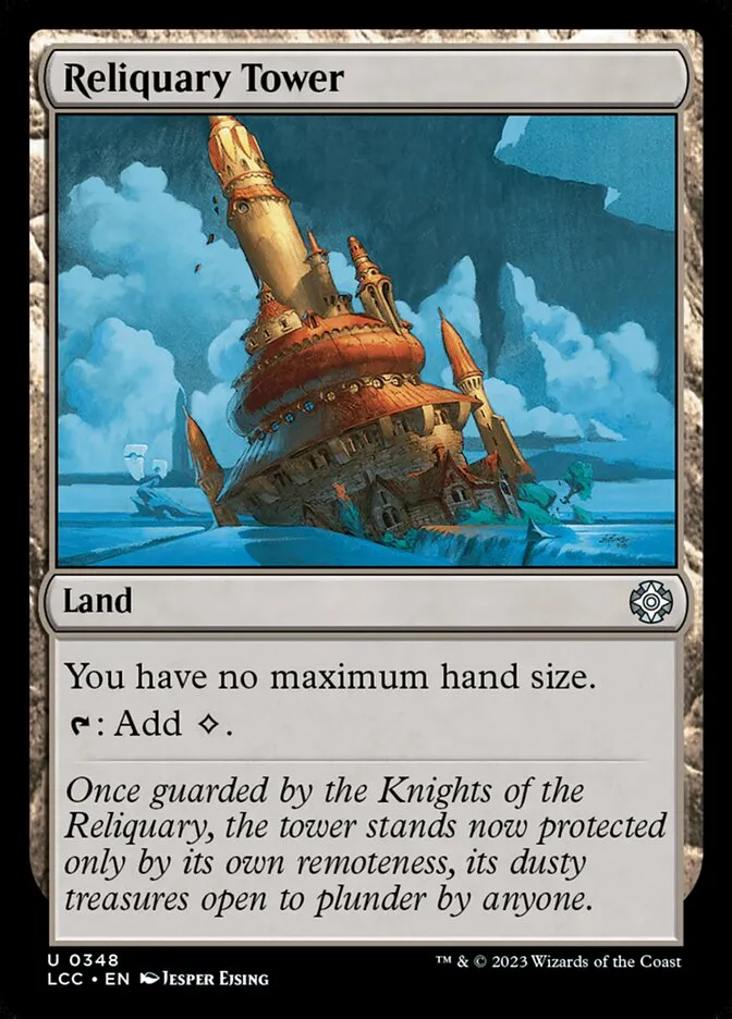 2023 The Lost Caverns of Ixalan Commander Reliquary Tower #348 uncommon card image