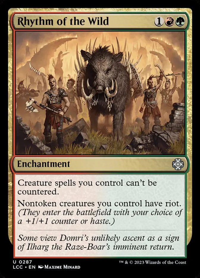 2023 The Lost Caverns of Ixalan Commander Rhythm of the Wild #287 uncommon card image