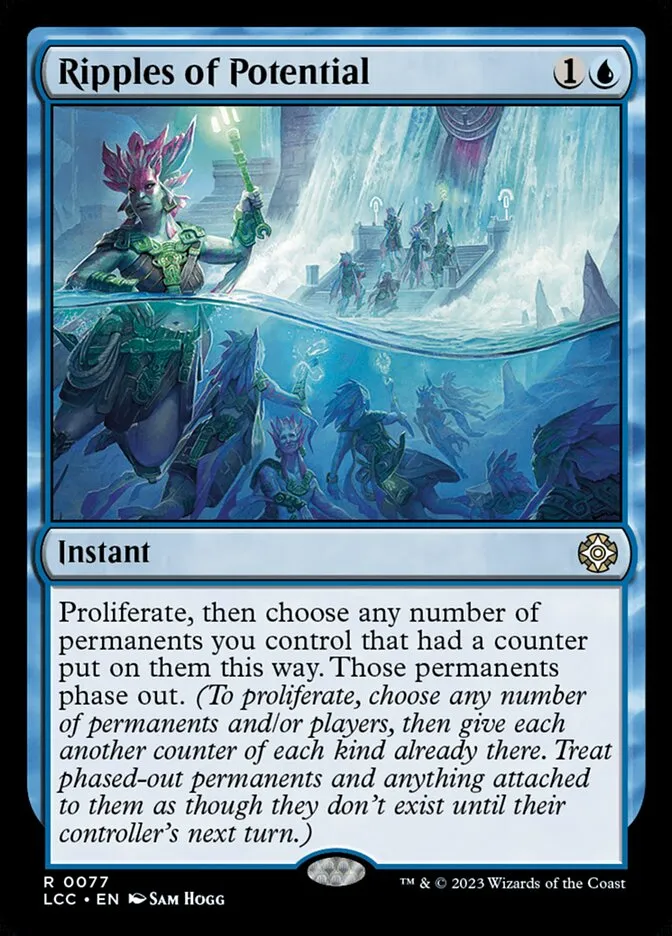 2023 The Lost Caverns of Ixalan Commander Ripples of Potential rare #77 rare card image