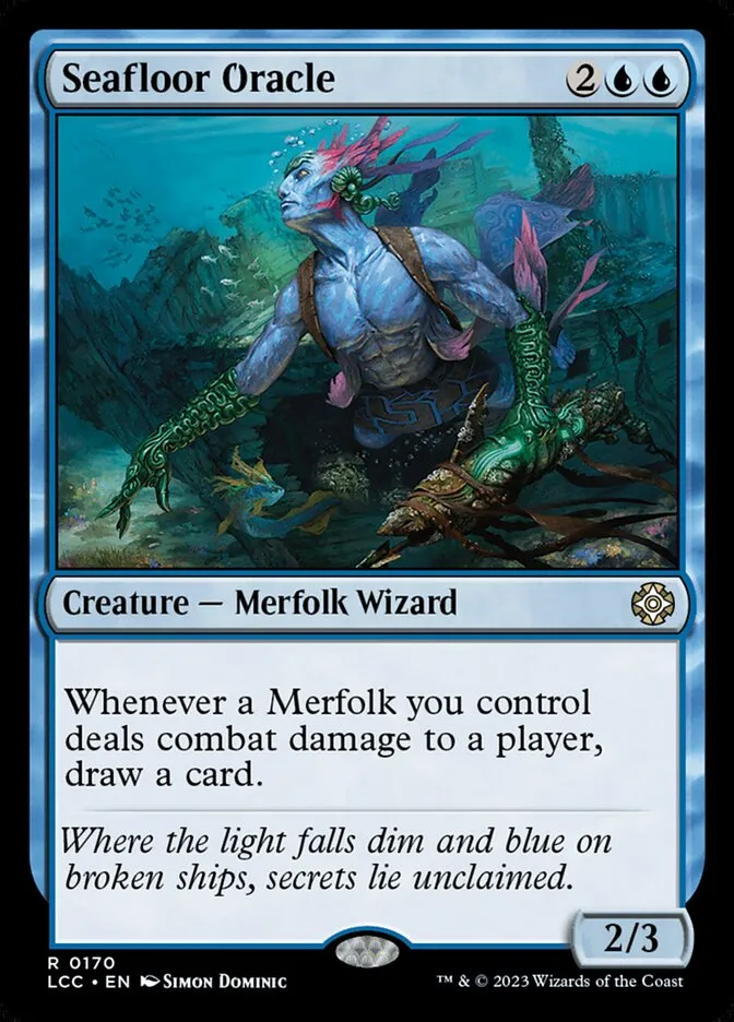 2023 The Lost Caverns of Ixalan Commander Seafloor Oracle #170 rare card image