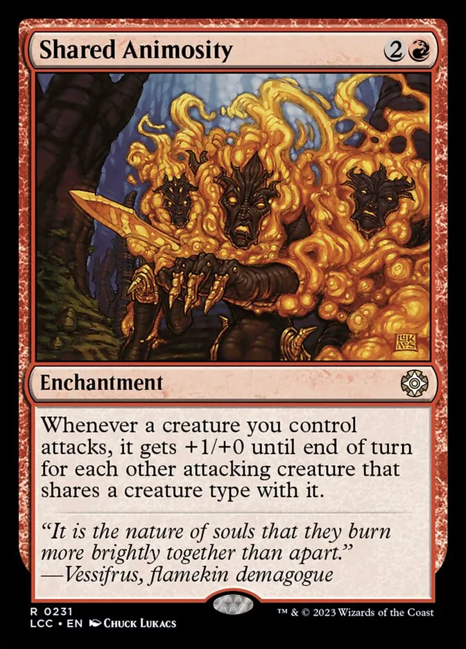 2023 The Lost Caverns of Ixalan Commander Shared Animosity #231 rare card image