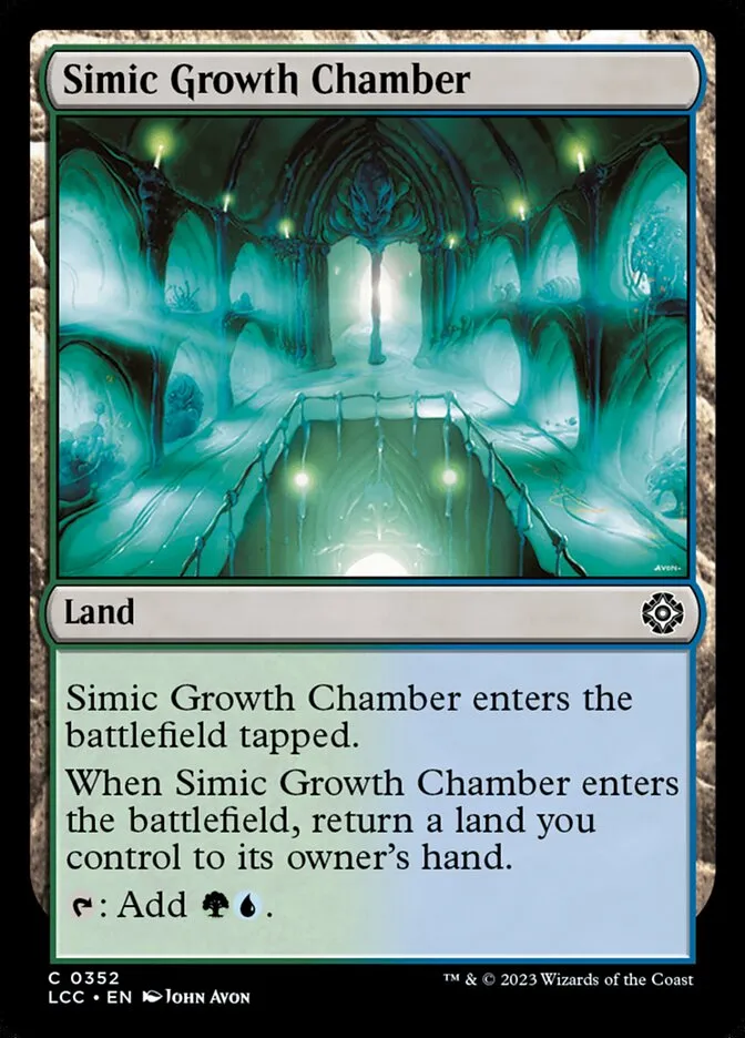 2023 The Lost Caverns of Ixalan Commander Simic Growth Chamber #352 common card image
