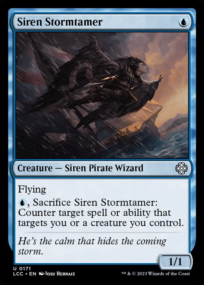 2023 The Lost Caverns of Ixalan Commander Siren Stormtamer #171 uncommon card image