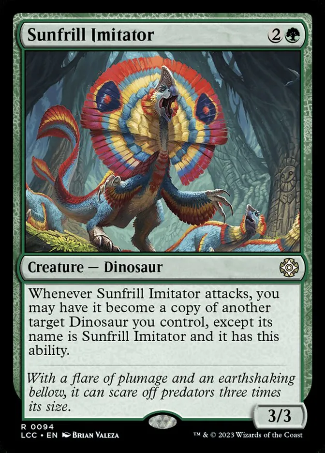 2023 The Lost Caverns of Ixalan Commander Sunfrill Imitator rare #94 rare card image