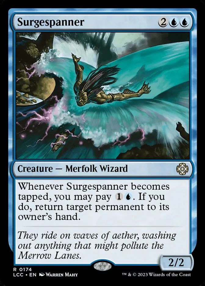 2023 The Lost Caverns of Ixalan Commander Surgespanner #174 rare card image