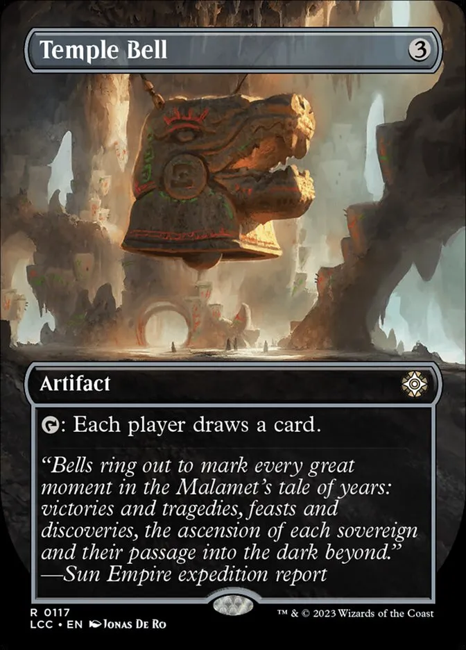 2023 The Lost Caverns of Ixalan Commander Temple Bell #117 rare card image