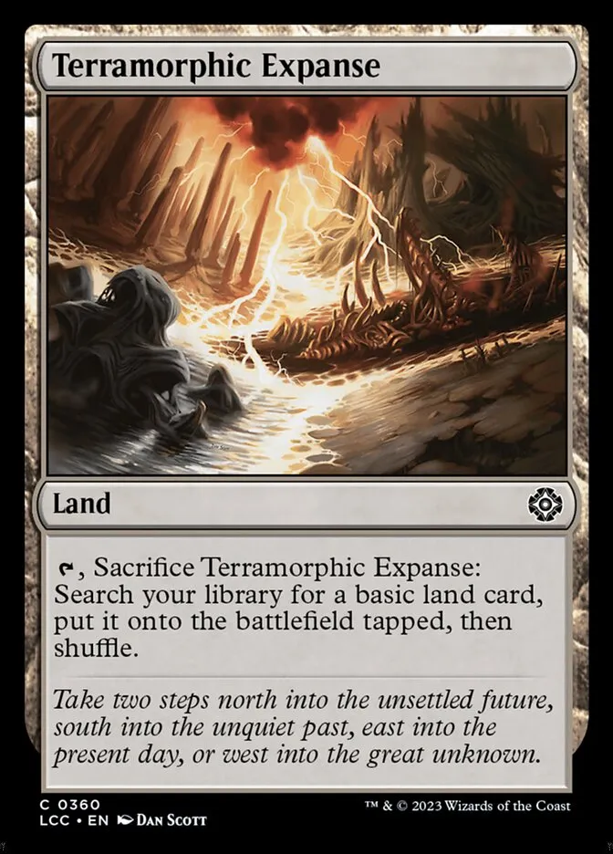 2023 The Lost Caverns of Ixalan Commander Terramorphic Expanse #360 common card image