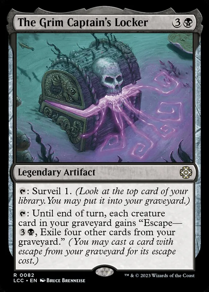 2023 The Lost Caverns of Ixalan Commander The Grim Captain's Locker rare #82 rare card image