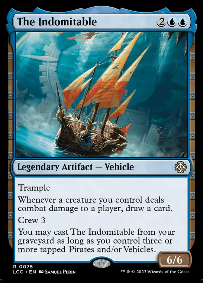 2023 The Lost Caverns of Ixalan Commander The Indomitable rare #75 rare card image