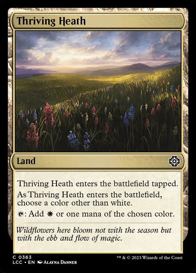 2023 The Lost Caverns of Ixalan Commander Thriving Heath #363 common card image