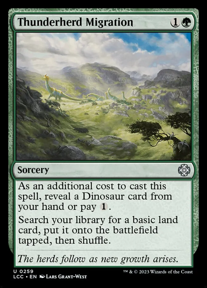 2023 The Lost Caverns of Ixalan Commander Thunderherd Migration #259 uncommon card image