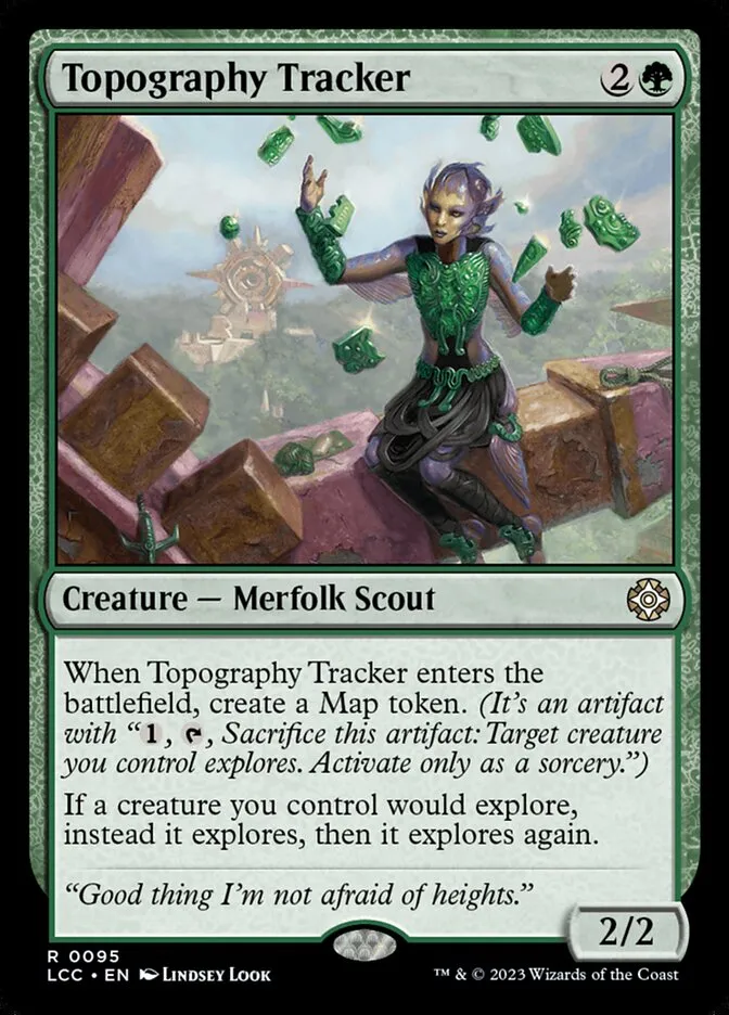 2023 The Lost Caverns of Ixalan Commander Topography Tracker rare #95 rare card image