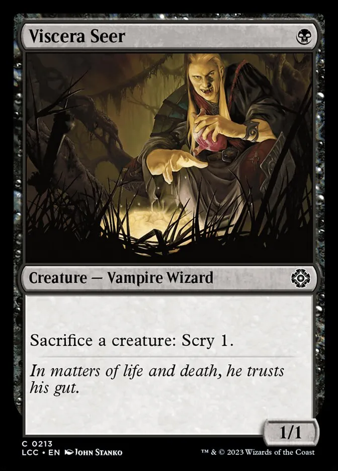 2023 The Lost Caverns of Ixalan Commander Viscera Seer #213 common card image