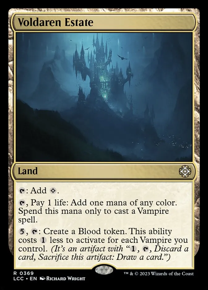 2023 The Lost Caverns of Ixalan Commander Voldaren Estate #369 rare card image