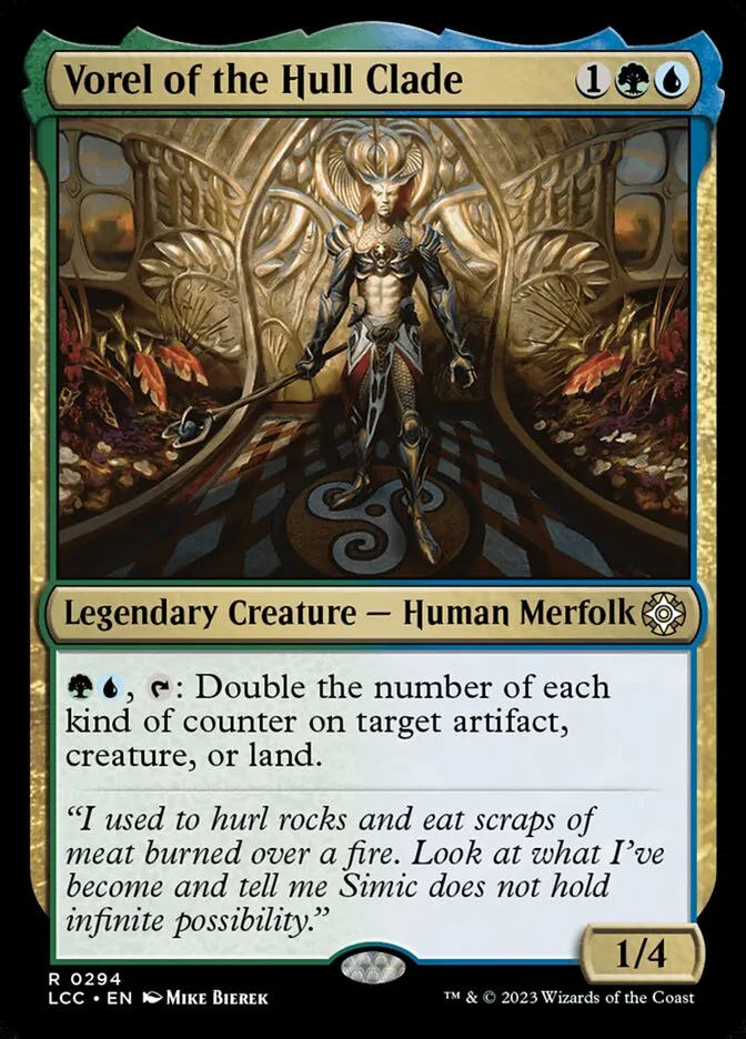 2023 The Lost Caverns of Ixalan Commander Vorel of the Hull Clade #294 rare card image
