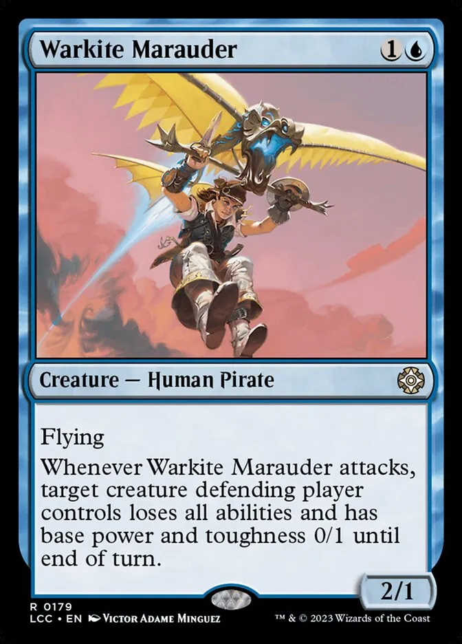 2023 The Lost Caverns of Ixalan Commander Warkite Marauder #179 rare card image