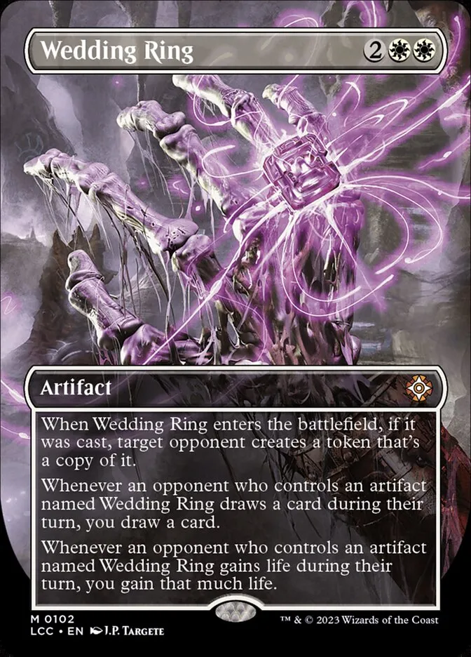 2023 The Lost Caverns of Ixalan Commander Wedding Ring mythic #102 mythic card image