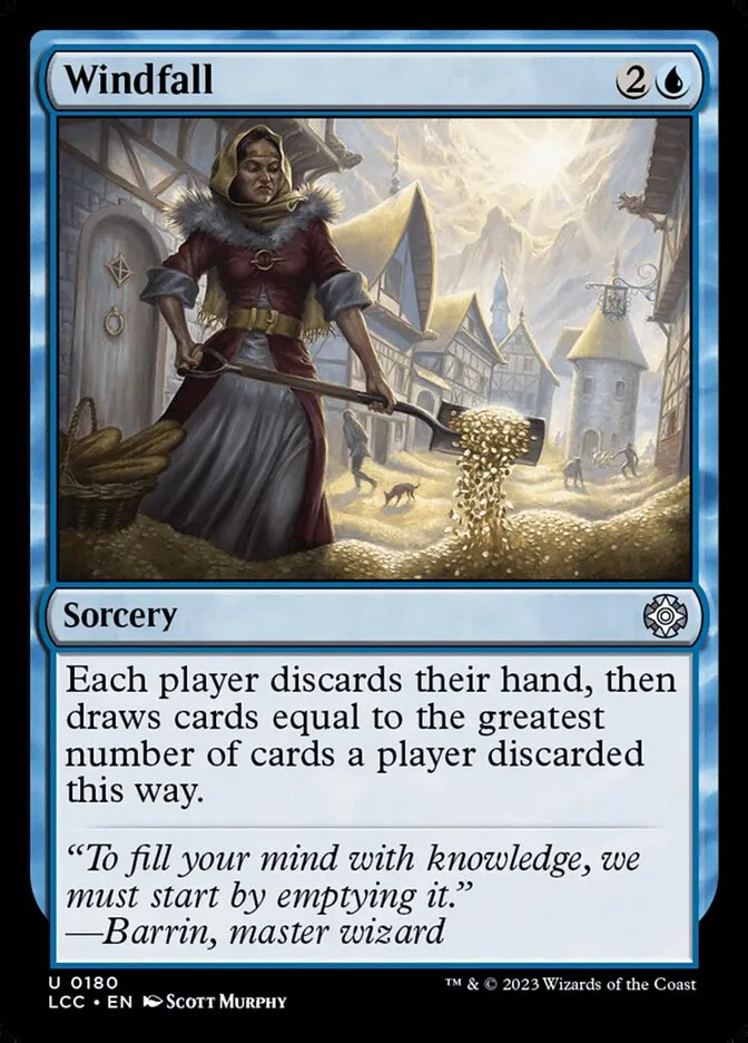 2023 The Lost Caverns of Ixalan Commander Windfall #180 uncommon card image