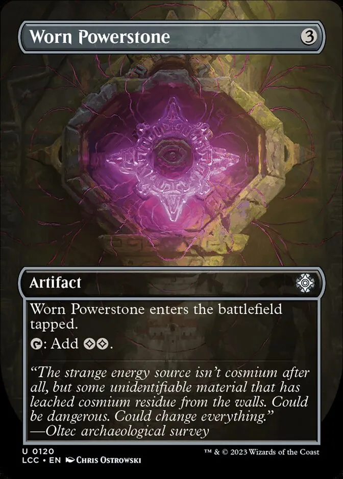 2023 The Lost Caverns of Ixalan Commander Worn Powerstone #120 uncommon card image