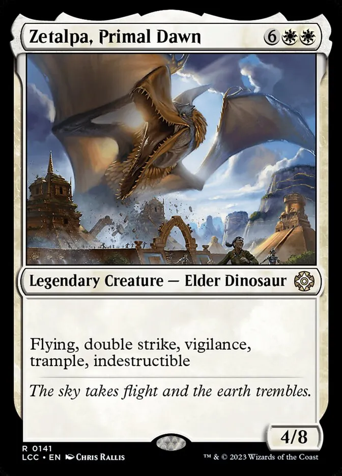 2023 The Lost Caverns of Ixalan Commander Zetalpa, Primal Dawn #141 rare card image