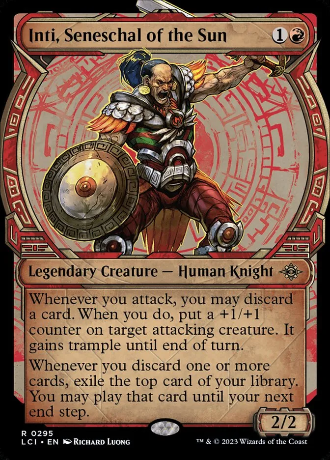 2023 The Lost Caverns of Ixalan Inti, Seneschal of the Sun rare #295 rare card image