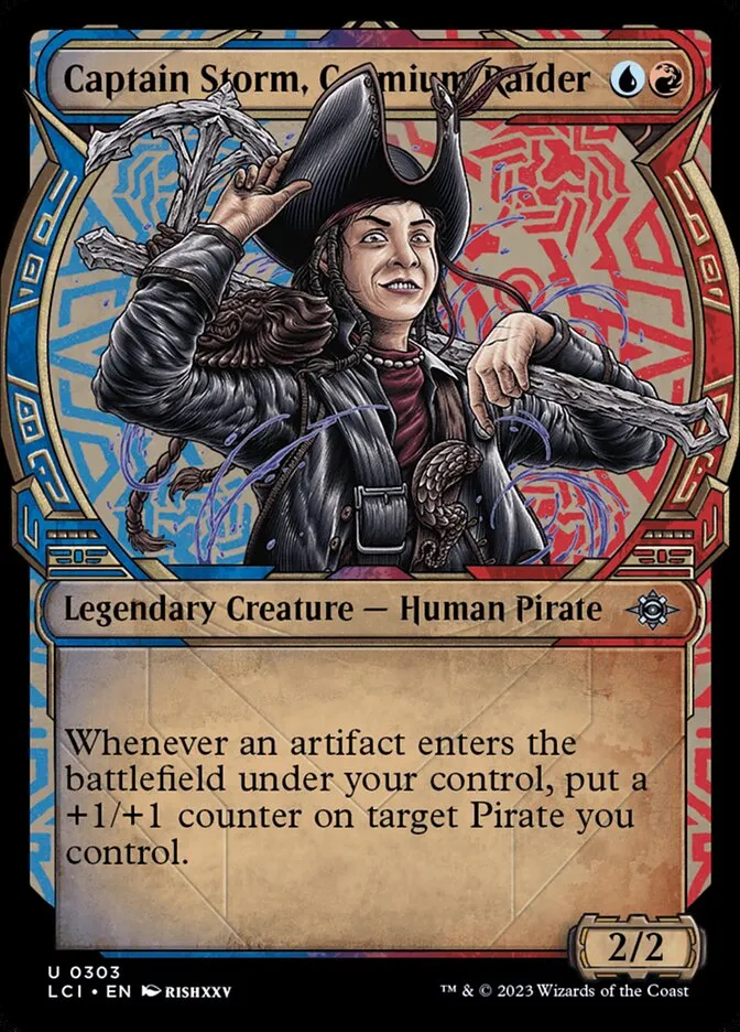 2023 The Lost Caverns of Ixalan Captain Storm, Cosmium Raider #303 uncommon card image
