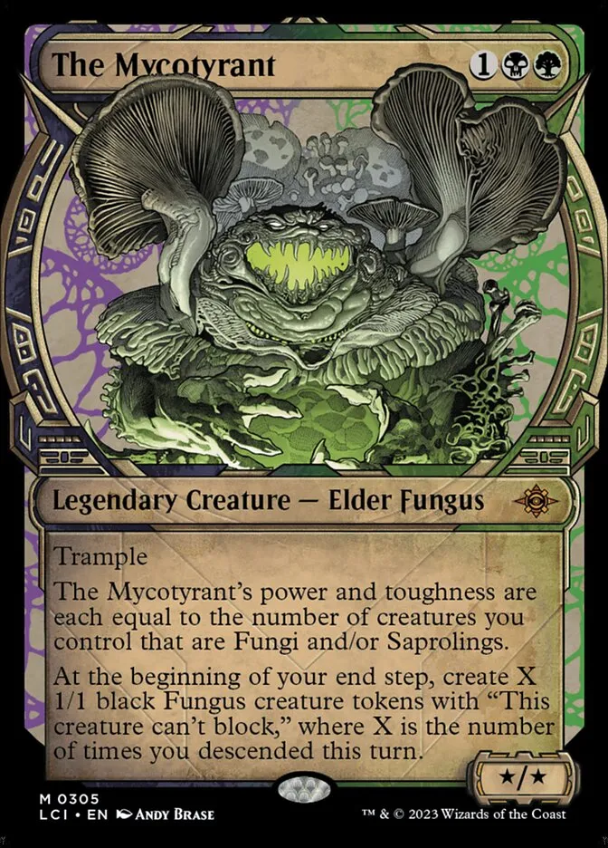 2023 The Lost Caverns of Ixalan The Mycotyrant #305 mythic card image