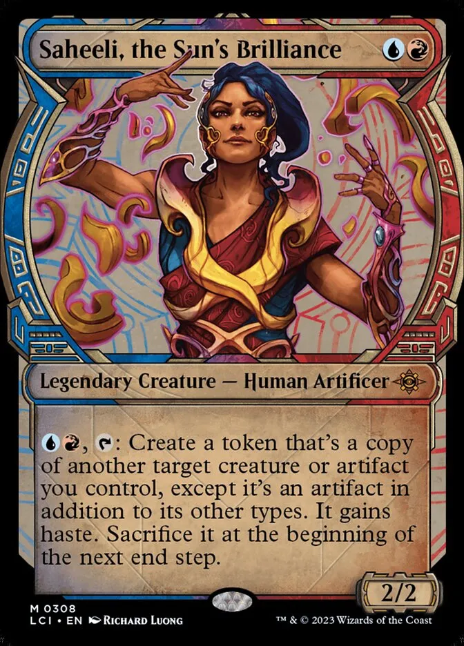 2023 The Lost Caverns of Ixalan Saheeli, the Sun's Brilliance #308 mythic card image