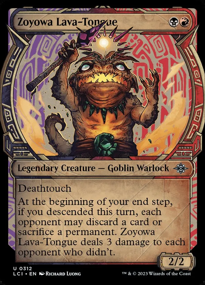 2023 The Lost Caverns of Ixalan Zoyowa Lava-Tongue #312 uncommon card image