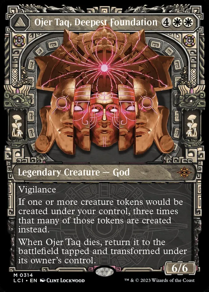 2023 The Lost Caverns of Ixalan Ojer Taq, Deepest Foundation // Temple of Civilization #314 mythic card image