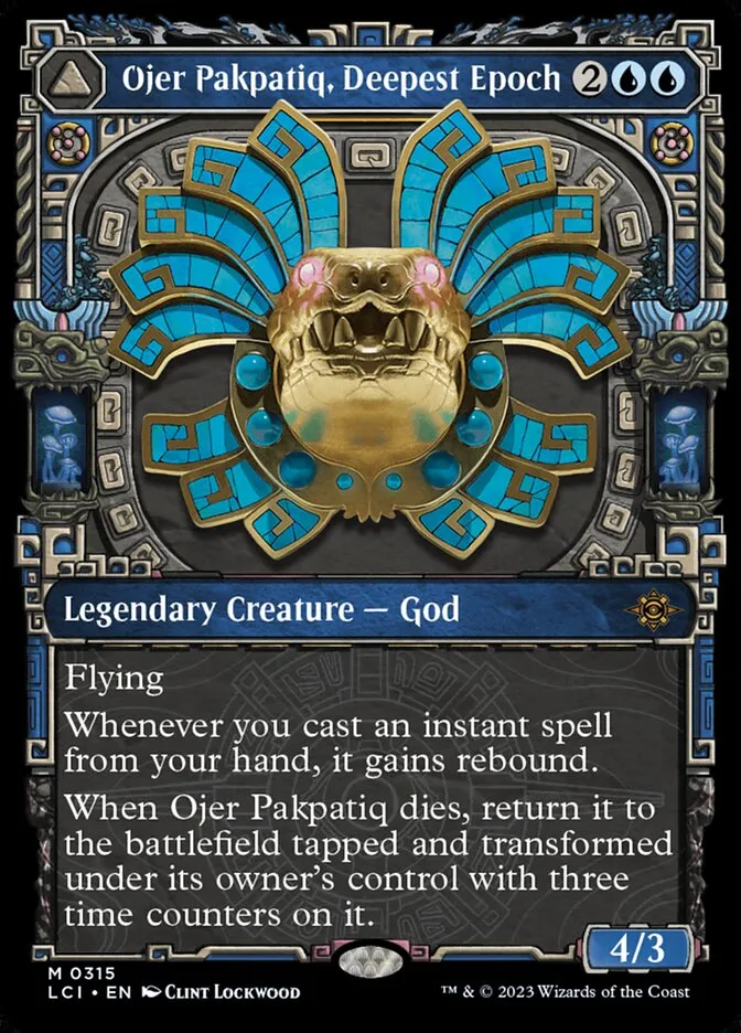 2023 The Lost Caverns of Ixalan Ojer Pakpatiq, Deepest Epoch // Temple of Cyclical Time #315 mythic card image