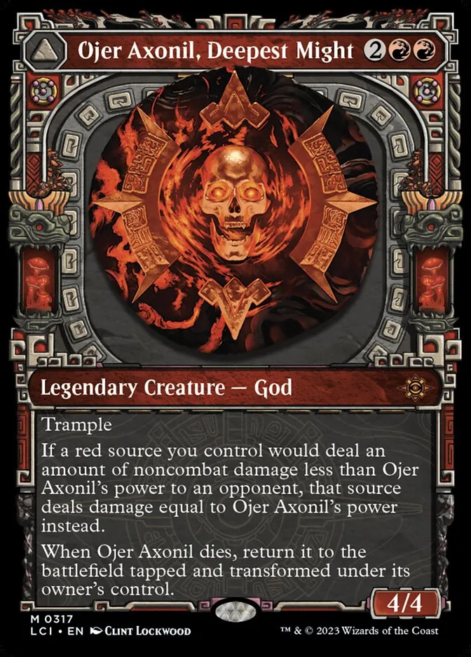 2023 The Lost Caverns of Ixalan Ojer Axonil, Deepest Might // Temple of Power #317 mythic card image