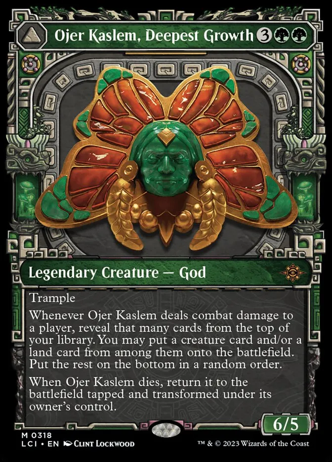2023 The Lost Caverns of Ixalan Ojer Kaslem, Deepest Growth // Temple of Cultivation #318 mythic card image