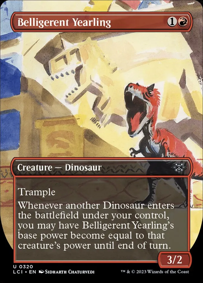 2023 The Lost Caverns of Ixalan Belligerent Yearling #320 uncommon card image