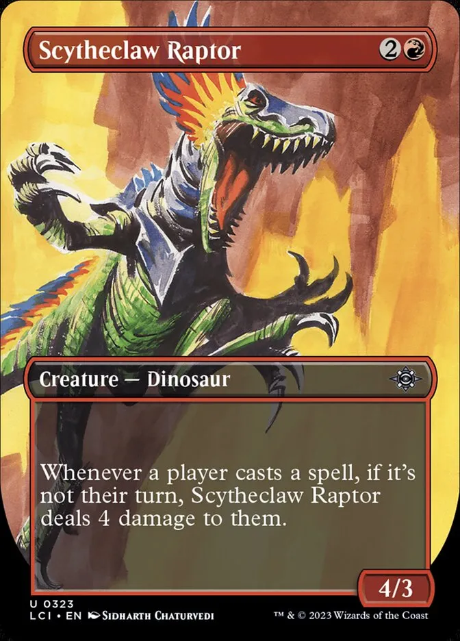 2023 The Lost Caverns of Ixalan Scytheclaw Raptor #323 uncommon card image