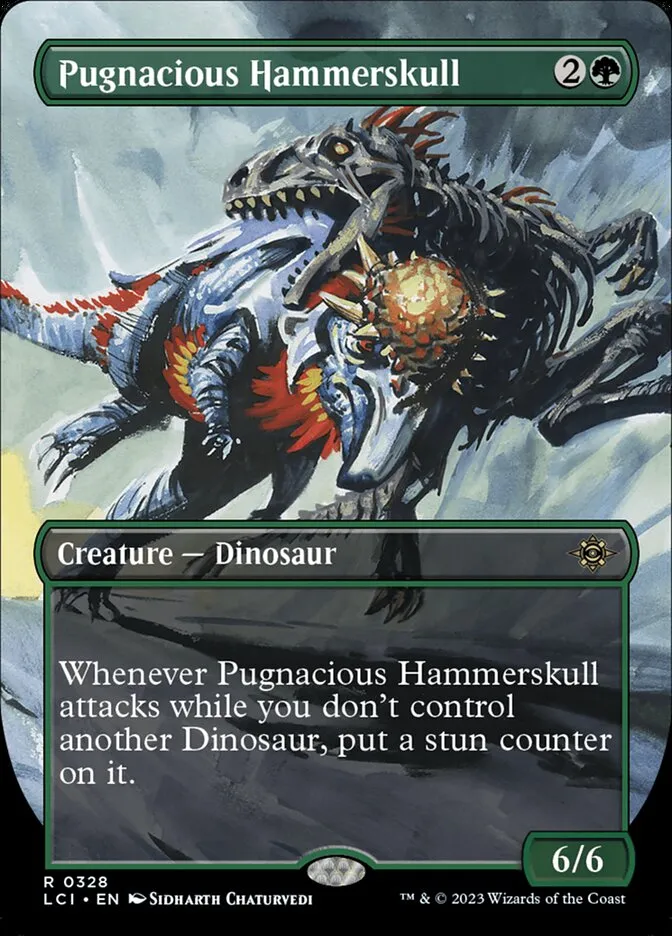 2023 The Lost Caverns of Ixalan Pugnacious Hammerskull rare #328 rare card image